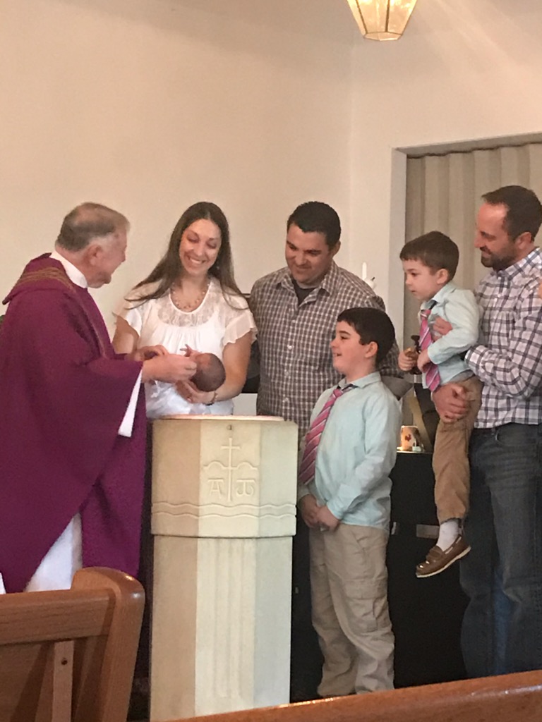 Baptism at All Saints Church, Chaumont